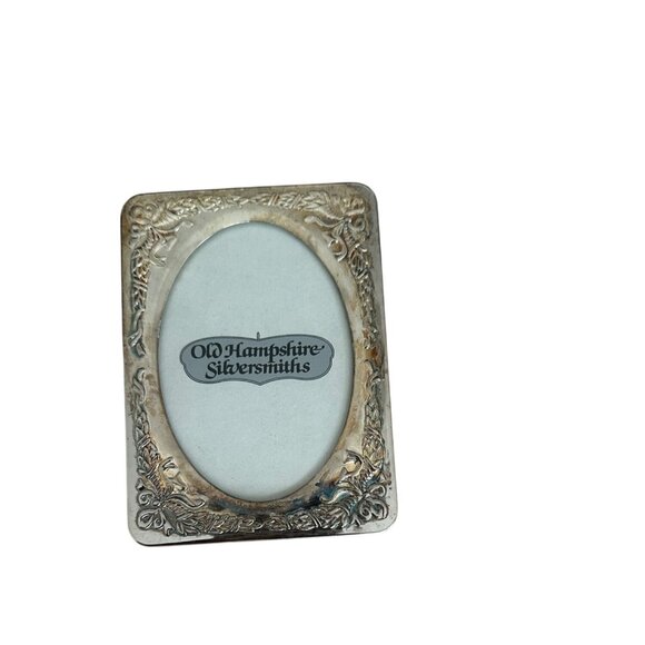 Old Hampshire Silversmiths Silverplated Oval Picture Frame With Original Box - Picture 2 of 9